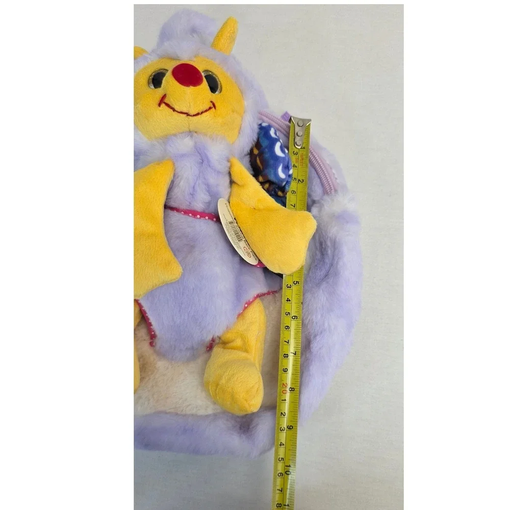 Plushies Huggable Animal Back Pack Lavender Fuzzy Butterfly Detachable Toy NWT
